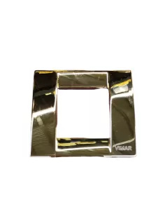 Vimar 17092.32 Idea Placa Clásica 1/2 Módulos Oro Pulido